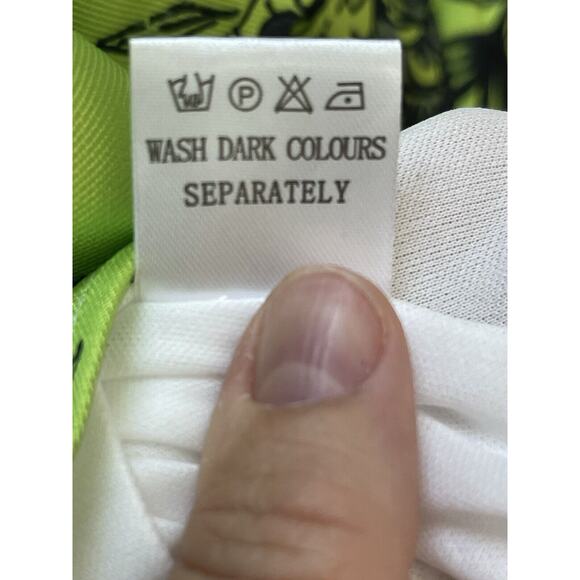 Miss Ord Fit Flare dress chartreuse Lime Black Floral Good Witch Rockabilly XL - Picture 15 of 16